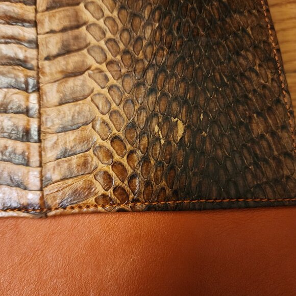Veari Genuine Leather Python Purse - Picture 3 of 8